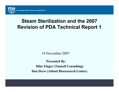 steam sterilization 2007 pdf